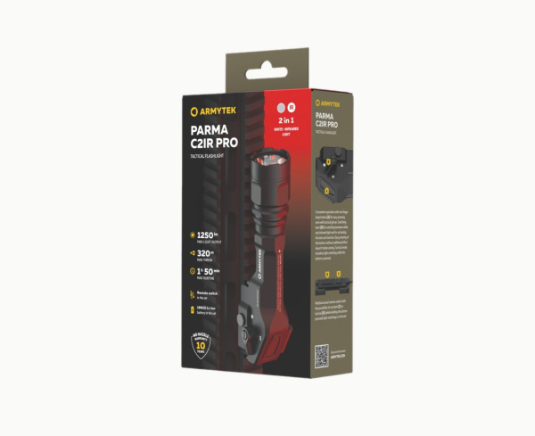 Фонарь ArmyTek Parma C2IR Pro (Холодный+ИК; 1250Lm)